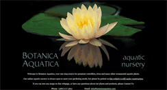 Desktop Screenshot of botanicaaquatica.com