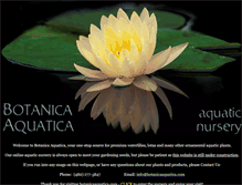 Tablet Screenshot of botanicaaquatica.com